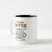 Accountant CPA I: Koffie omzetten in spreadsheets Tweekleurige Koffiemok (Voorkant links)