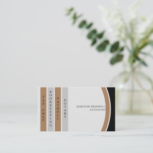 Accountant CPA II Visitekaartje (Staand voorkant)