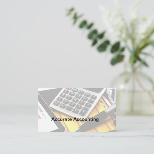 Accountant CPA Moderne Visitekaartjes (Staand voorkant)