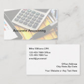 Accountant CPA Moderne Visitekaartjes (Voorkant / Achterkant)