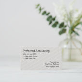 Accountant CPA-ontwerp Visitekaartje (Staand voorkant)