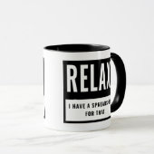 Accountant CPA Relax Ik heb daar een spreadsheet v Mok (Voorkant rechts)