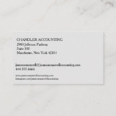 Accountant CPA Visitekaartje (Achterkant)