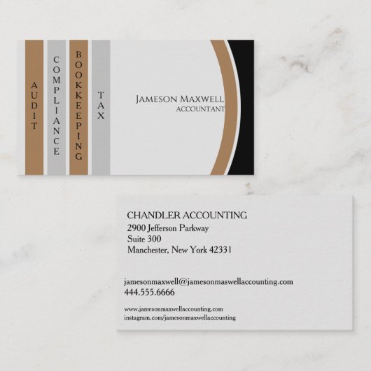Accountant CPA Visitekaartje (Voorkant / Achterkant)