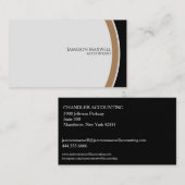 Accountant CPA Zwart en Goud Visitekaartje (Voorkant / Achterkant)