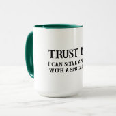 Accountant Data Nerd Ik kan alles oplossen Koffie Mok (Voorkant links)