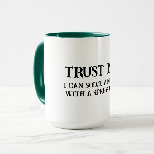 Accountant Data Nerd Ik kan alles oplossen Koffie Mok (Voorkant links)