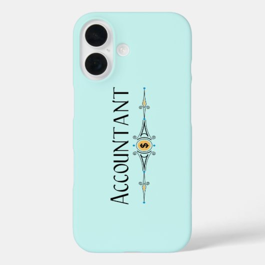 Accountant decoratieve lijn Case-Mate iPhone case (Achterkant)