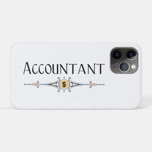 Accountant decoratieve lijn Case-Mate iPhone case (Achterkant (horizontaal))