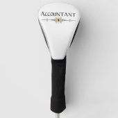 Accountant decoratieve lijn golfheadcover (Voorkant)