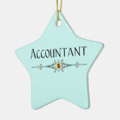 Accountant decoratieve lijn keramisch ornament (Links)