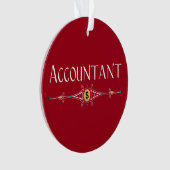 Accountant decoratieve lijn ornament (voorkant)