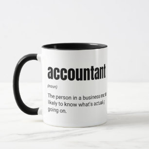 Accountant Definitie Funny Finance Work Gezegde Mok
