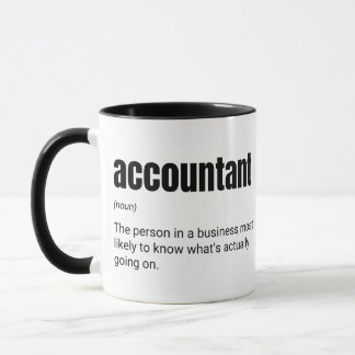 Accountant Definitie Funny Finance Work Gezegde Mok