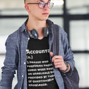 Accountant Definition Funny Betekenis T-shirt