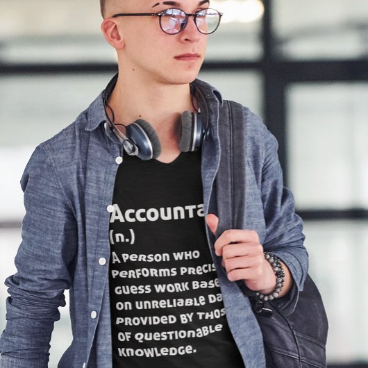 Accountant Definition Funny Betekenis T-shirt