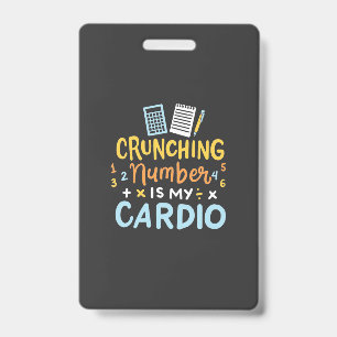 Accountant Die Cijfers Kauw Is Mijn Cardio Badge