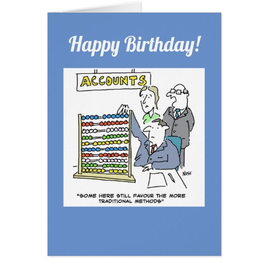 Accountant die een abacus op het werk gebruikt (Voorkant)