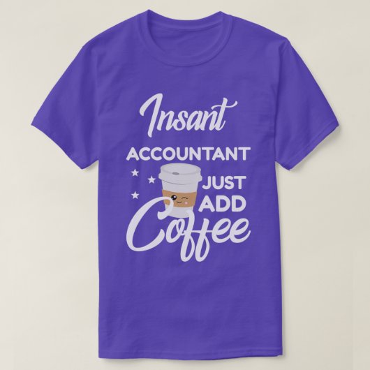 Accountant die van Coffee Funny Gift houdt T-shirt (Design voorkant)