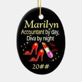 ACCOUNTANT DIVA GEPERSONALISEERD ORNAMENT (Achterkant)