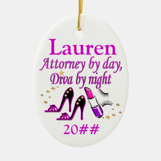 ACCOUNTANT DIVA GEPERSONALISEERD ORNAMENT (Voorkant)