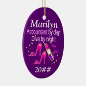 ACCOUNTANT DIVA GEPERSONALISEERD ORNAMENT (Rechts)