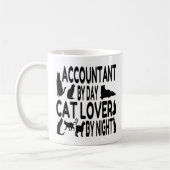 Accountant door Dag Kat Lover door Nacht Mok (Links)