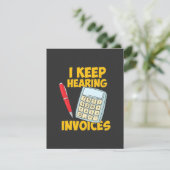 Accountant: Doorlopende hoorfacturen Bedankkaart (Staand voorkant)