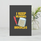 Accountant: Doorlopende hoorfacturen Kaart (Staand voorkant)