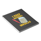 Accountant: Doorlopende hoorfacturen Notitieblok (Schuin)