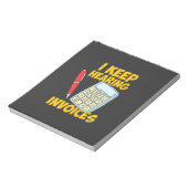 Accountant: Doorlopende hoorfacturen Notitieblok (Linkerzijde)