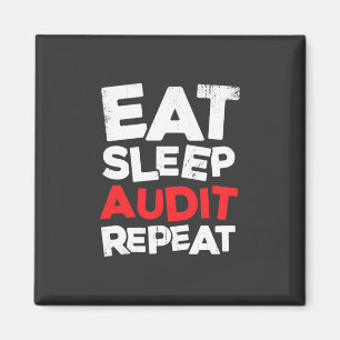 Accountant Eat Sleep Audit Magneet