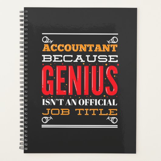 Accountant: een officiële functietak planner (Voorkant)