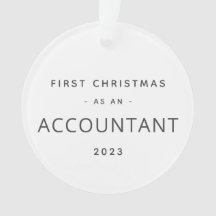 Accountant Eerste Kerstmis Moderne Douane