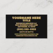 Accountant Elegant Visitekaartje (Achterkant)