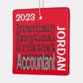 Accountant Extraordinaire CUSTOM Keramisch Ornament (Links)