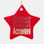Accountant Extraordinaire Keramisch Ornament (Voorkant)