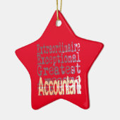 Accountant Extraordinaire Keramisch Ornament (Links)