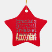 Accountant Extraordinaire Keramisch Ornament (Achterkant)