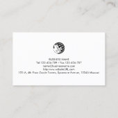 Accountant Finance Monogram Visitekaartje (Achterkant)