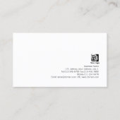 Accountant Finance Services Blue Waterverf Wash Visitekaartje (Achterkant)