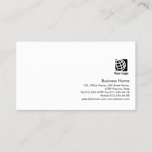 Accountant Finance Services Elegant Gold Curve Visitekaartje (Achterkant)