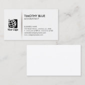 Accountant Finance Simple Business Card Visitekaartje (Voorkant / Achterkant)