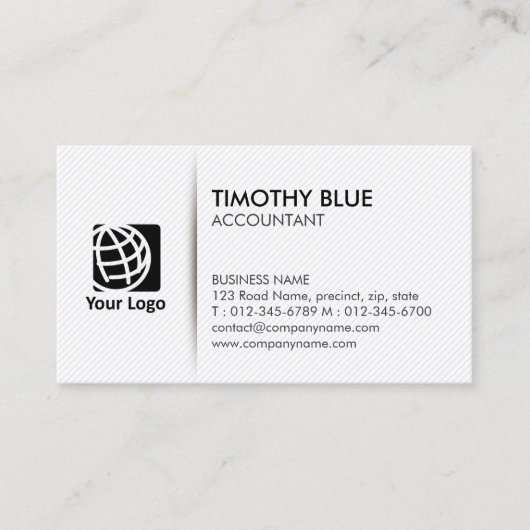 Accountant Finance Simple Business Card Visitekaartje (Voorkant)