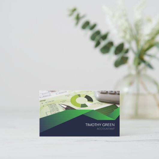 Accountant Finance Visitekaartje (Staand voorkant)
