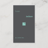 Accountant financieel adviseur accountant visitekaartje (Achterkant)