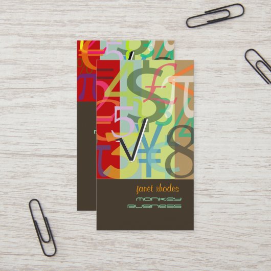 Accountant, financieel adviseur visitekaartje (Voorkant / Achterkant in situ)