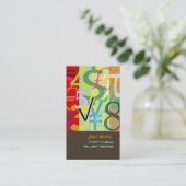 Accountant, financieel adviseur visitekaartje (Staand voorkant)