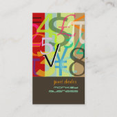 Accountant, financieel adviseur visitekaartje (Voorkant)