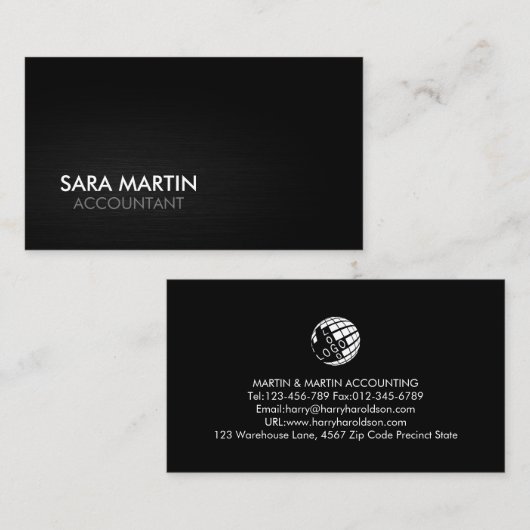 Accountant Financiële Administratie Visitekaartje (Voorkant / Achterkant)